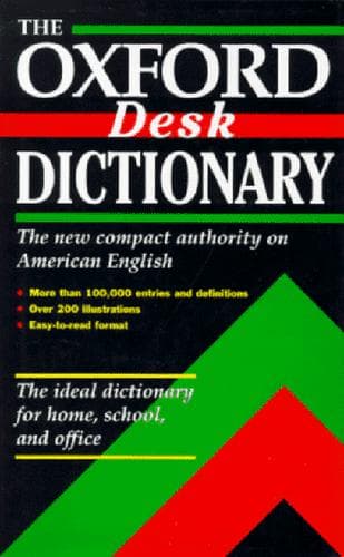 Tapa de The Oxford desk dictionary