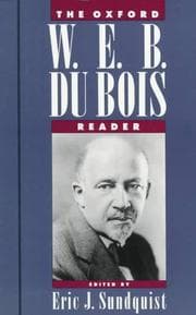 Tapa de The Oxford W.E.B. Du Bois reader