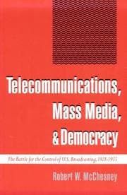 Tapa de Telecommunications, Mass Media, and Democracy