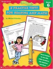 Tapa de 8 Practice Tests for Reading and Math