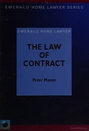 Tapa de Law of Contract