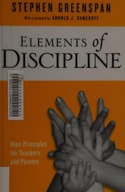 Tapa de Elements of discipline