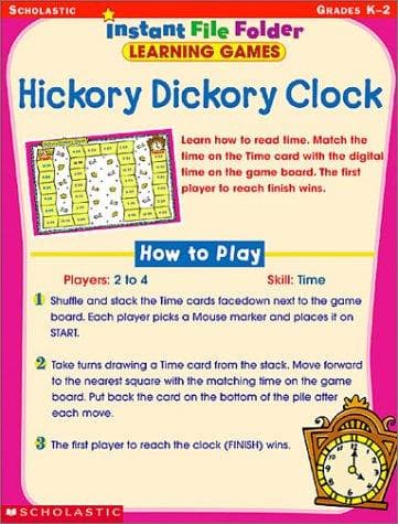 Tapa de Hickory Dickory Clock (Instant File-Folder Games, Grades K-2)