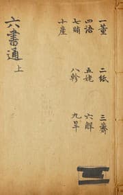 Tapa de Liu shu tong