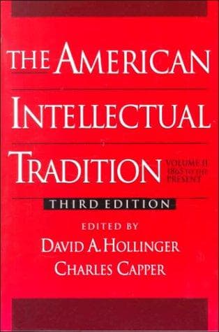 Tapa de The American Intellectual Tradition: A Sourcebook Volume II