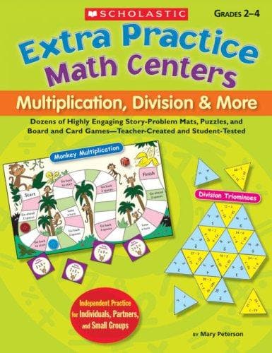 Tapa de Extra Practice Math Centers: Multiplication, Division & More