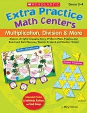 Tapa de Extra Practice Math Centers: Multiplication, Division & More