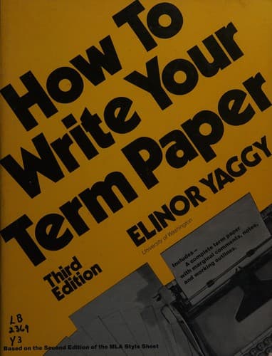 Tapa de How to write your term paper.