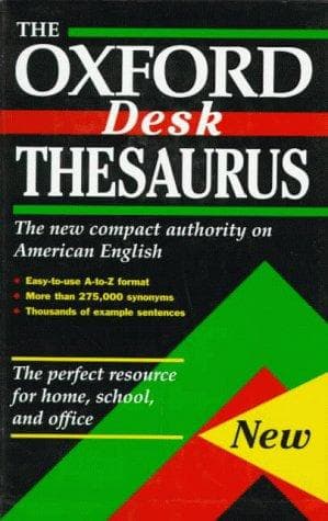 Tapa de The Oxford desk thesaurus