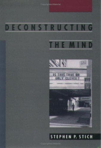 Tapa de Deconstructing the mind