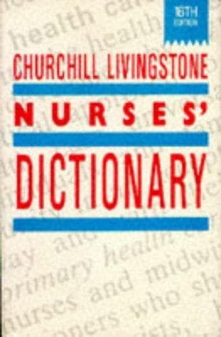 Tapa de Churchill Livingstone nurses' dictionary