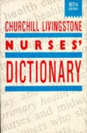 Tapa de Churchill Livingstone nurses' dictionary
