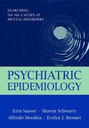 Tapa de Psychiatric epidemiology
