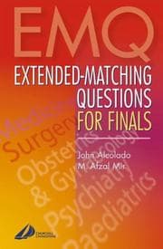 Tapa de Extended matching questions for finals