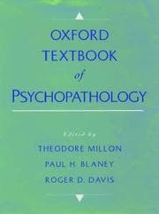 Tapa de Oxford textbook of psychopathology