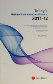 Tapa de Tolley's National Insurance contributions 2011-12