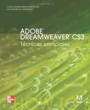 Tapa de Adobe Dreamweaver Cs3 Tecnicas Esenciales