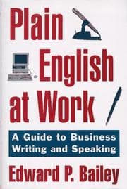 Tapa de Plain English at work