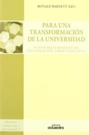 Tapa de Para una transformacin de la universidad