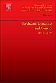 Tapa de Stochastic Dynamics and Control, Volume 4