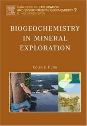Tapa de Biogeochemistry in Mineral Exploration, Volume 9