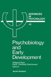 Tapa de Psychobiology and early development