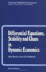 Tapa de Differential equations, stability, and chaos in dynamic economics