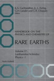 Tapa de Handbook on the physics and chemistry of rare earths