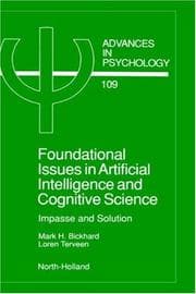 Tapa de Foundational issues in artificial intelligence and cognitive science