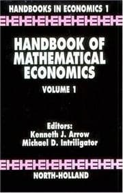 Tapa de Handbook of mathematical economics