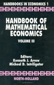 Tapa de Handbook of Mathematical Economics