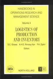 Tapa de Logistics of production and inventory