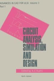 Tapa de Circuit Analysis, Simulation and Design, Volume Part 1 (Advances in C a D for V L S I)