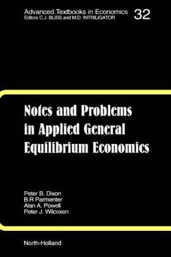 Tapa de Notes and problems in applied general equilibrium economics