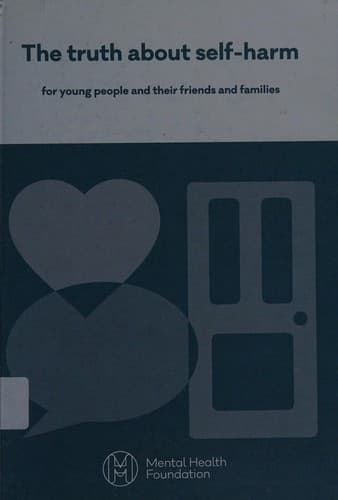 Tapa de The truth about self-harm