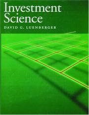 Tapa de Investment science