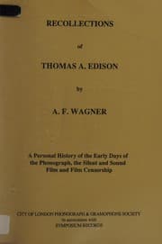 Tapa de Recollections of Thomas A. Edison