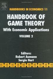 Tapa de Handbook of Game Theory with Economic Applications