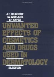 Tapa de Unwanted effects of cosmetics and drugs used in dermatology