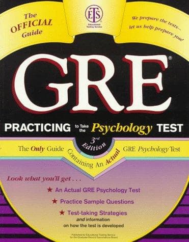 Tapa de Practicing to take the GRE psychology test