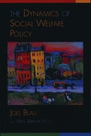 Tapa de The dynamics of social welfare policy