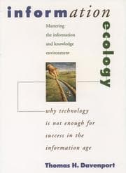 Tapa de Information ecology