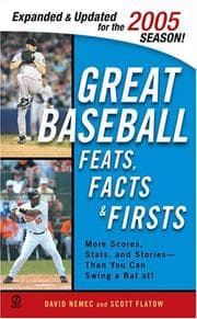 Tapa de Great Baseball Feats, Facts, and Firsts 2005