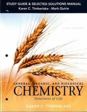 Tapa de Study Guide and Selected Solutions Manual for General, Organic, and Biological Chemistry