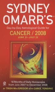 Tapa de Sydney Omarr's day-by-day astrological guide for Cancer, June 21-July 22, 2008