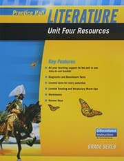 Tapa de PRENTICE HALL LITERATURE 2010 UNIT 4 RESOURCE GRADE 7