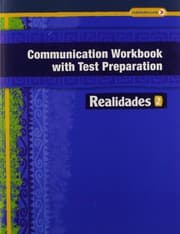 Tapa de REALIDADES 2014 COMMUNICATION WORKBOOK WITH TEST PREPARATION LEVEL 2