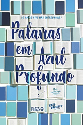 Tapa de Palavras em Azul Profundo