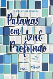 Tapa de Palavras em Azul Profundo