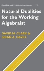 Tapa de Natural Dualities for the Working Algebraist